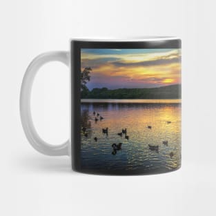 Sunset Over Black Swan Lake Mug